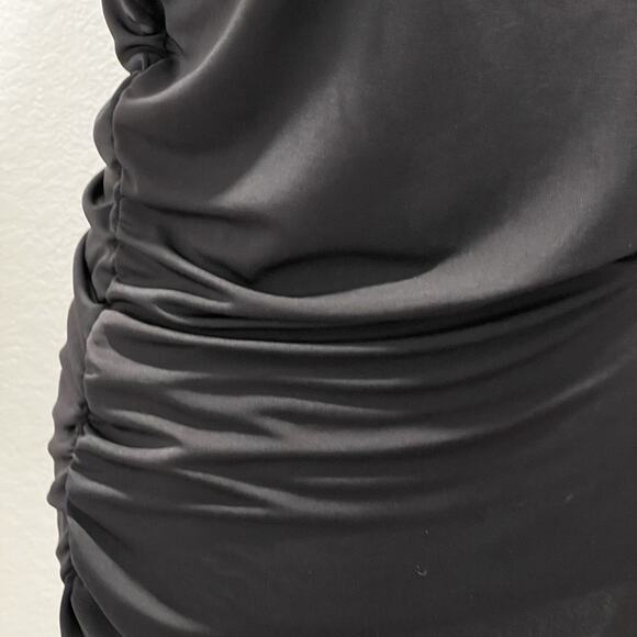 Y2K Vintage Cache Black Rhinestone Neckline Top Women's Large Whimsygoth Bling - Picture 3 of 8